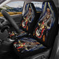Skull Guitarist car seat cover mat, grim reaper rug mat for car, Guitarist gothic skull car seat cover Skeleton skull car seat cover car mat