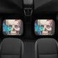 Beautiful skull car seat cover, skull rug mat for car Halloween skeleton car seat cover floral gothic skull car seat cover car mat protector