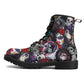 Calaveras skull day of the dead leather boots Sugar Calaveras skull boots men women, Dia de los muertos skull boots shoes, Candy skull boots