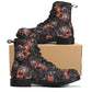 Gothic grim reaper leather boots, Halloween Skeleton skull boots, Gothic pattern boots, Horror skull punisher leather skull in fire boots