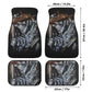 Grim reaper skull Car Seat Cover mat, Skeleton seat cover mat skeleton car seat cover, Halloween evil skull seat protector cover mat for car