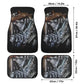 Grim reaper skull Car Seat Cover mat, Skeleton seat cover mat skeleton car seat cover, Halloween evil skull seat protector cover mat for car