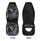 Grim reaper skull Car Seat Cover mat, Skeleton seat cover mat skeleton car seat cover, Halloween evil skull seat protector cover mat for car