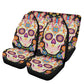 Sugar skull seat cover for car, day of the dead car seat cover car mat, Calaveras mexican skull car seat protector skull seat cover for car