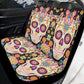 Sugar skull seat cover for car, day of the dead car seat cover car mat, Calaveras mexican skull car seat protector skull seat cover for car