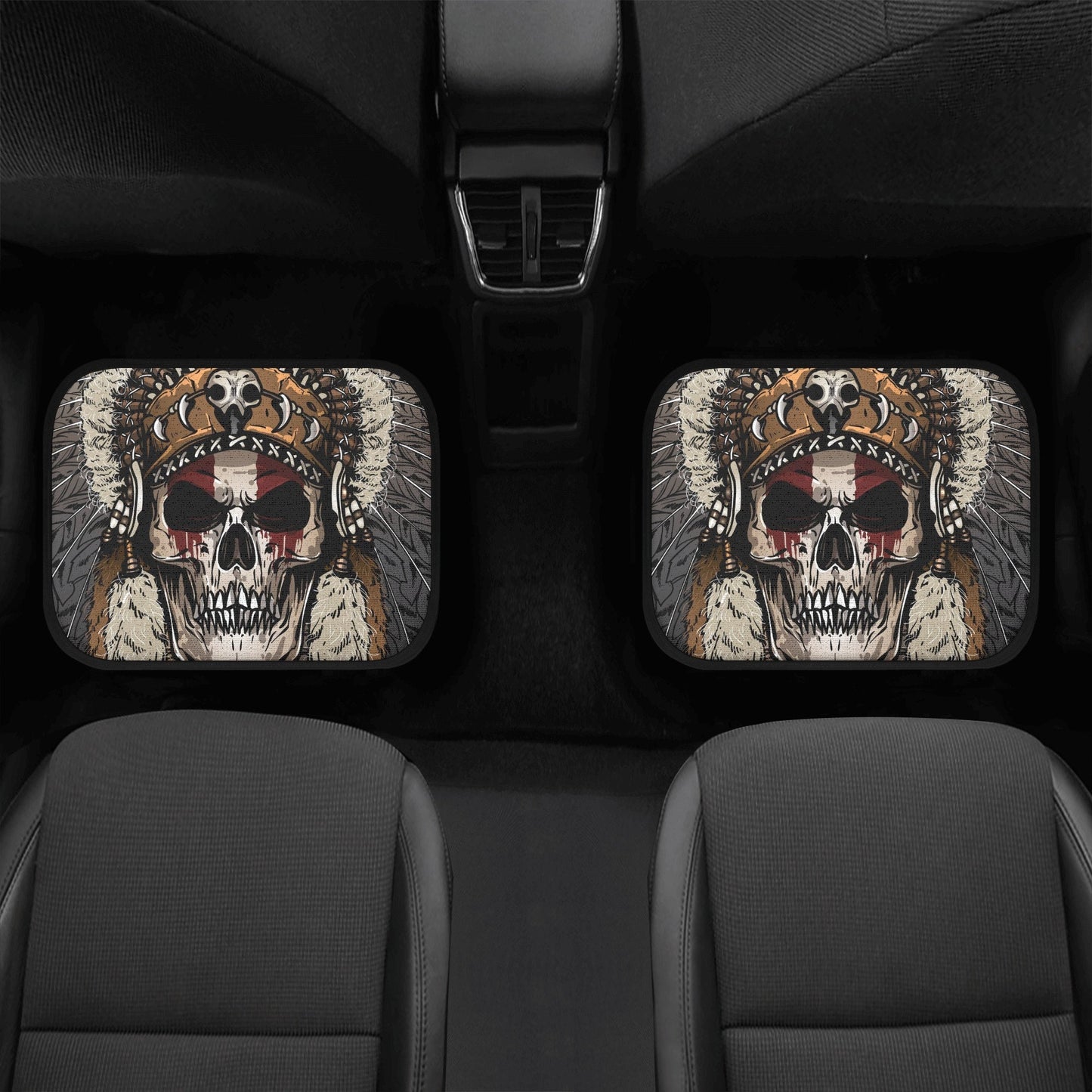 Skull Car Seat Cover skull car mat, Grim reaper skull seat cover mat for car,  Halloween skeleton seat protector cover mat protector for car