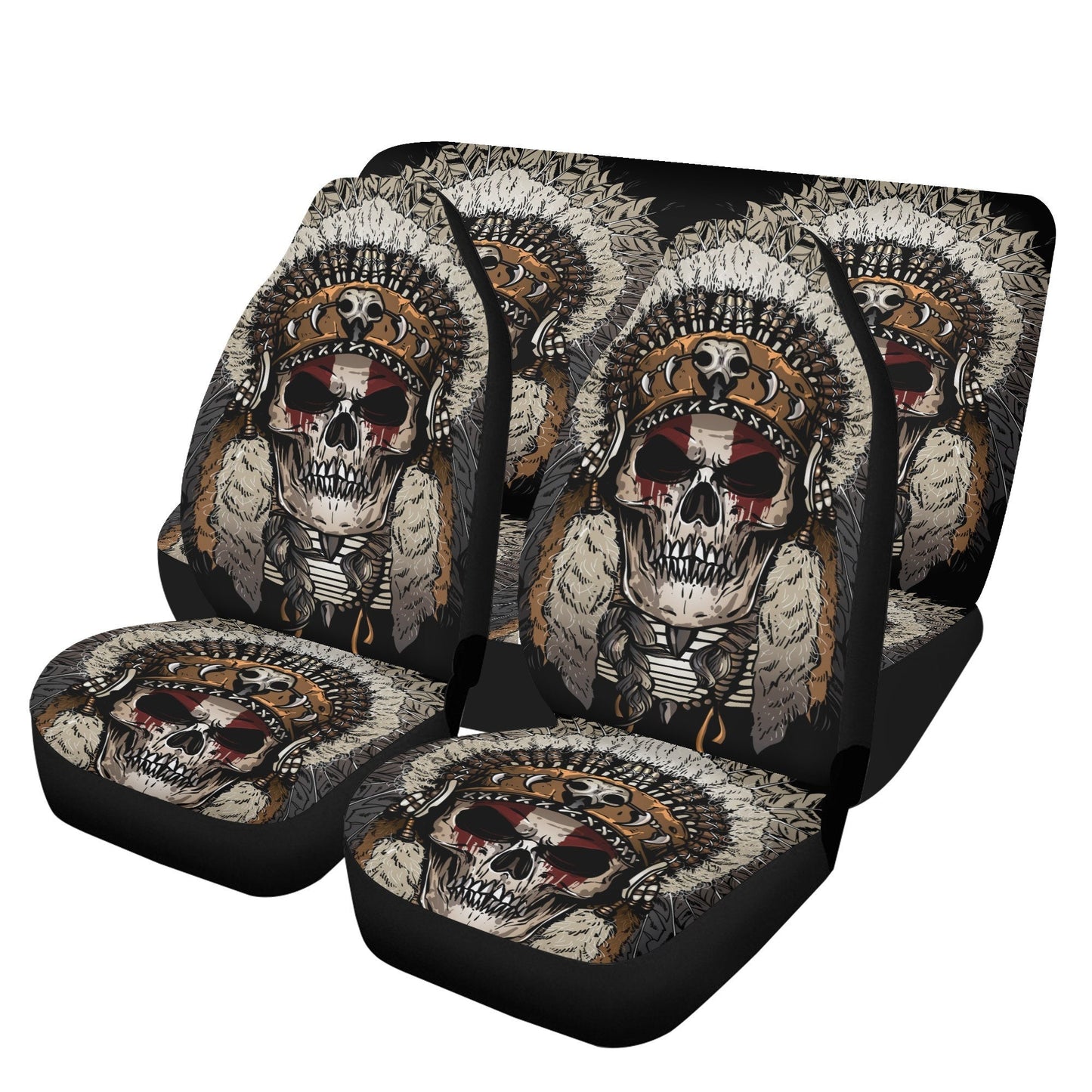 Skull Car Seat Cover skull car mat, Grim reaper skull seat cover mat for car,  Halloween skeleton seat protector cover mat protector for car