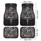 Beast Skull Car Seat Cover skull car mat, reaper skull seat cover mat for car, Halloween Beast seat protector cover mat protector for car