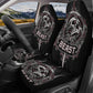 Beast Skull Car Seat Cover skull car mat, reaper skull seat cover mat for car, Halloween Beast seat protector cover mat protector for car