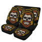 Gothic Car Seat Cover skull car mat, Halloween skull seat cover mat for car skeleton seat protector cover mat for car, horror car seat cover