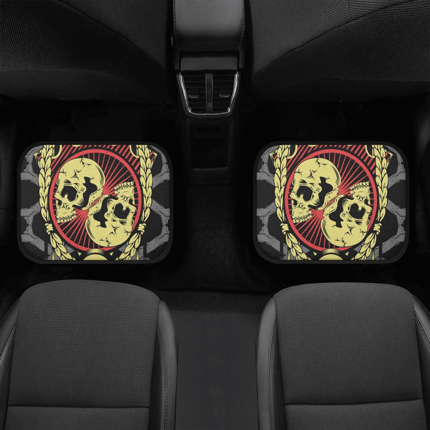 Grim reaper Car Seat Cover skull car mat Halloween skull seat cover mat for car Flaming skull seat cover mat for car, ghost car seat cover