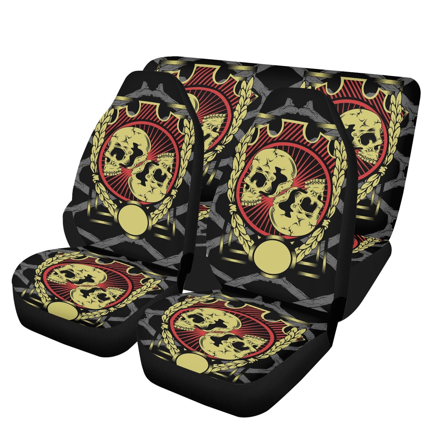 Grim reaper Car Seat Cover skull car mat Halloween skull seat cover mat for car Flaming skull seat cover mat for car, ghost car seat cover