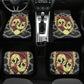 Grim reaper Car Seat Cover skull car mat Halloween skull seat cover mat for car Flaming skull seat cover mat for car, ghost car seat cover