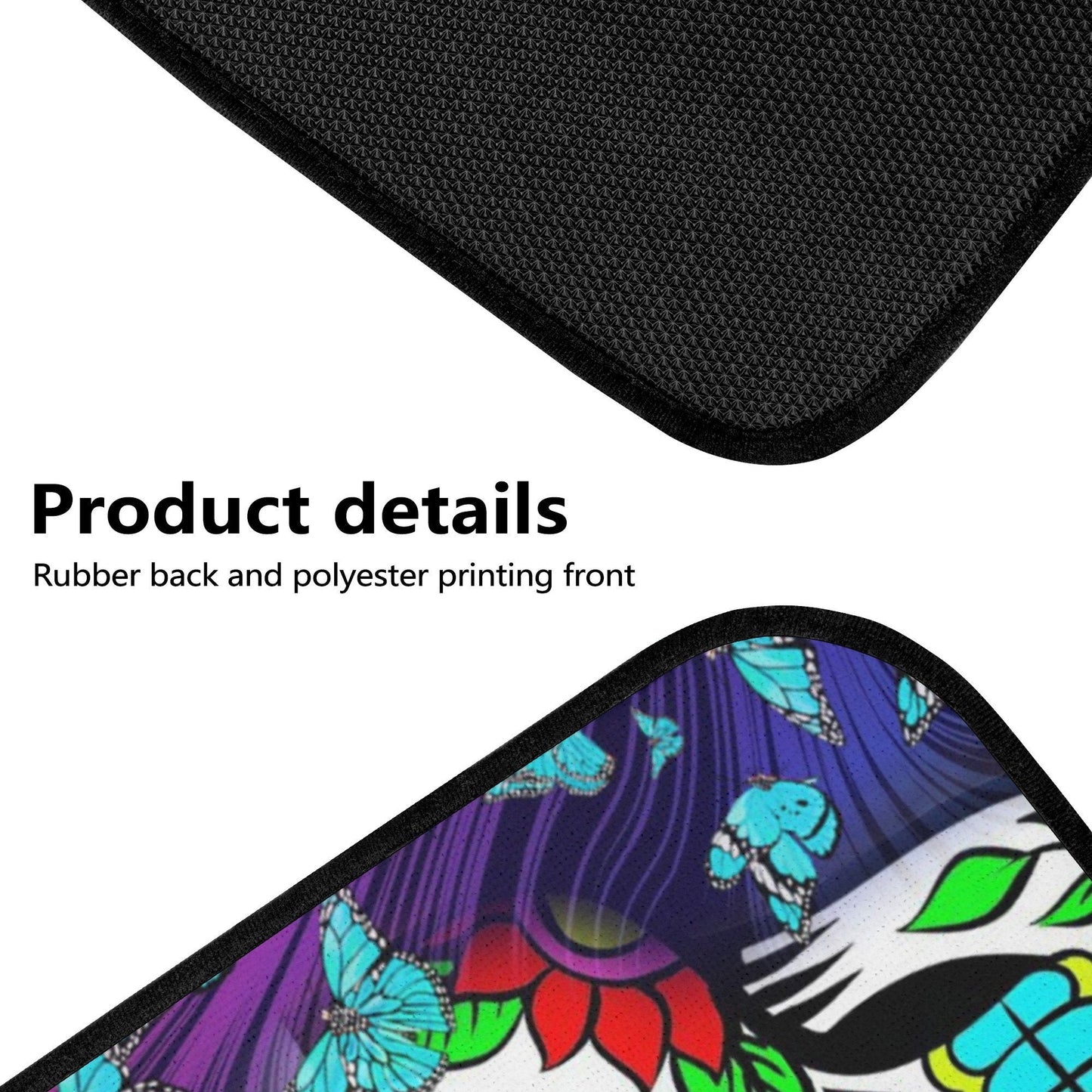 Flower Candy skull seat cover for car, floral sugar skull Seat Covers mat for car, skull seat cover rug mat for car, skull car seat covers