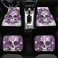 Candy skull seat cover for car, Day of the dead skull Seat Covers mat for car, skull seat cover rug mat for car, candy skull car seat covers