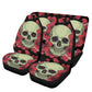 Floral skull seat cover for car, Day of the dead skull Seat Covers mat for car skull seat cover rug mat for car floral skull car seat covers