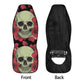 Floral skull seat cover for car, Day of the dead skull Seat Covers mat for car skull seat cover rug mat for car floral skull car seat covers