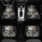 Floral skull car seat cover car mat, candy skull Seat Covers mat for car, skull seat cover rug mat for car, flower skull car seat cover mats