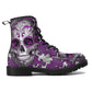 Day of the dead skull leather boots, Sugar skull boots, Dia de los muertos sugar skull boots for women, skull men boots gothic women boots