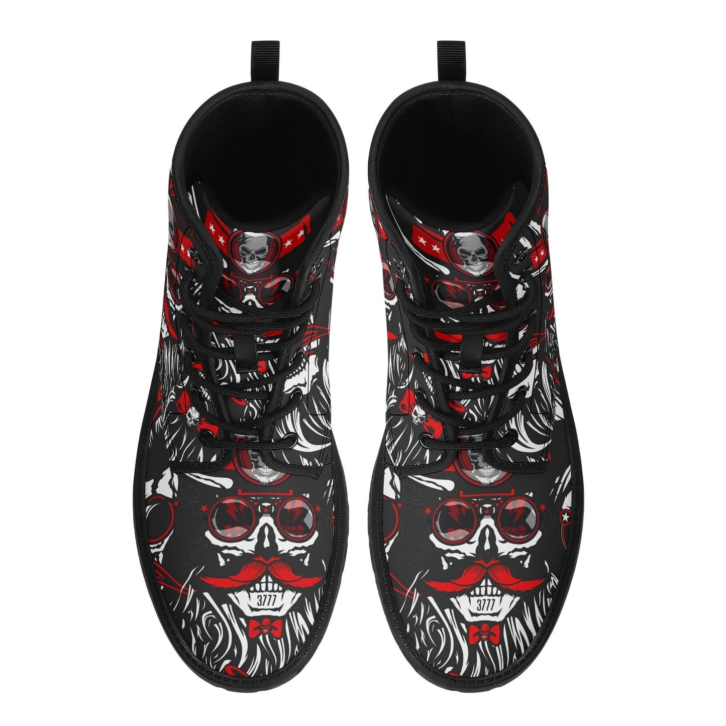 Biker Motorcycle skull leather boots, Gothic skull boots, Halloween skeleton skull boots for women, skull boots for men, gothic women boots