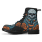 Wolf skull leather boots, Halloween skull boots for men, Horror skeleton skull boots for women, skull evil boots Grim reaper men women boots