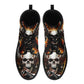 Skull boots Streetwear shoes for biker, Gothic skull women men's boots Goth death skeleton men boots, Halloween punisher skull leather boots