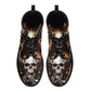 Skull boots Streetwear shoes for biker, Gothic skull women men's boots Goth death skeleton men boots, Halloween punisher skull leather boots