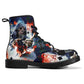 Gothic grim reaper boots for men women, punisher skull gothic women boots skeleton boots, Halloween Christmas leather streetwear boots shoes