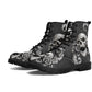 Gothic skull grim reaper boots for men women, Halloween skull gothic women boots skeleton boots Horror grim reaper leather skull boots shoes