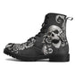 Gothic skull grim reaper boots for men women, Halloween skull gothic women boots skeleton boots Horror grim reaper leather skull boots shoes