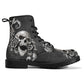 Gothic skull grim reaper boots for men women, Halloween skull gothic women boots skeleton boots Horror grim reaper leather skull boots shoes