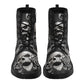 Gothic skull grim reaper boots for men women, Halloween skull gothic women boots skeleton boots Horror grim reaper leather skull boots shoes