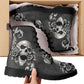 Gothic skull grim reaper boots for men women, Halloween skull gothic women boots skeleton boots Horror grim reaper leather skull boots shoes