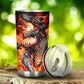 Dragon skull tumbler, Grim reaper skull cup mug, skull travel tumbler fire skull mug tumblr Halloween skeleton tumbler gothic mug cup tumblr
