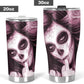 Day of the dead girl tumbler, sugar skull girl mug tumbler, Dia de los muertos  skull tumbler mug cup, candy skull gothic mug cup tumbler