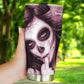 Day of the dead girl tumbler, sugar skull girl mug tumbler, Dia de los muertos  skull tumbler mug cup, candy skull gothic mug cup tumbler