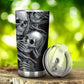 No see no hear no speak skull tumbler, Halloween cup mug tumbler, grim reaper skull tumbler mug cup, see no hear no speak no skull cup mug