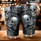 No see no hear no speak skull tumbler, Halloween cup mug tumbler, grim reaper skull tumbler mug cup, see no hear no speak no skull cup mug