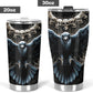 Gothic mug, motorcycle skull tumbler, skeleton tumbler, horror travel mug, skull bird tumbler cup, gothic tumbler, christmas cup, horror cup
