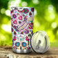 Mexican calaveras skull tumbler mug cup, Candy skull cup mug tumbler, sugar skull tumblr mug cup, skeleton skull Halloween mug cup tumbler