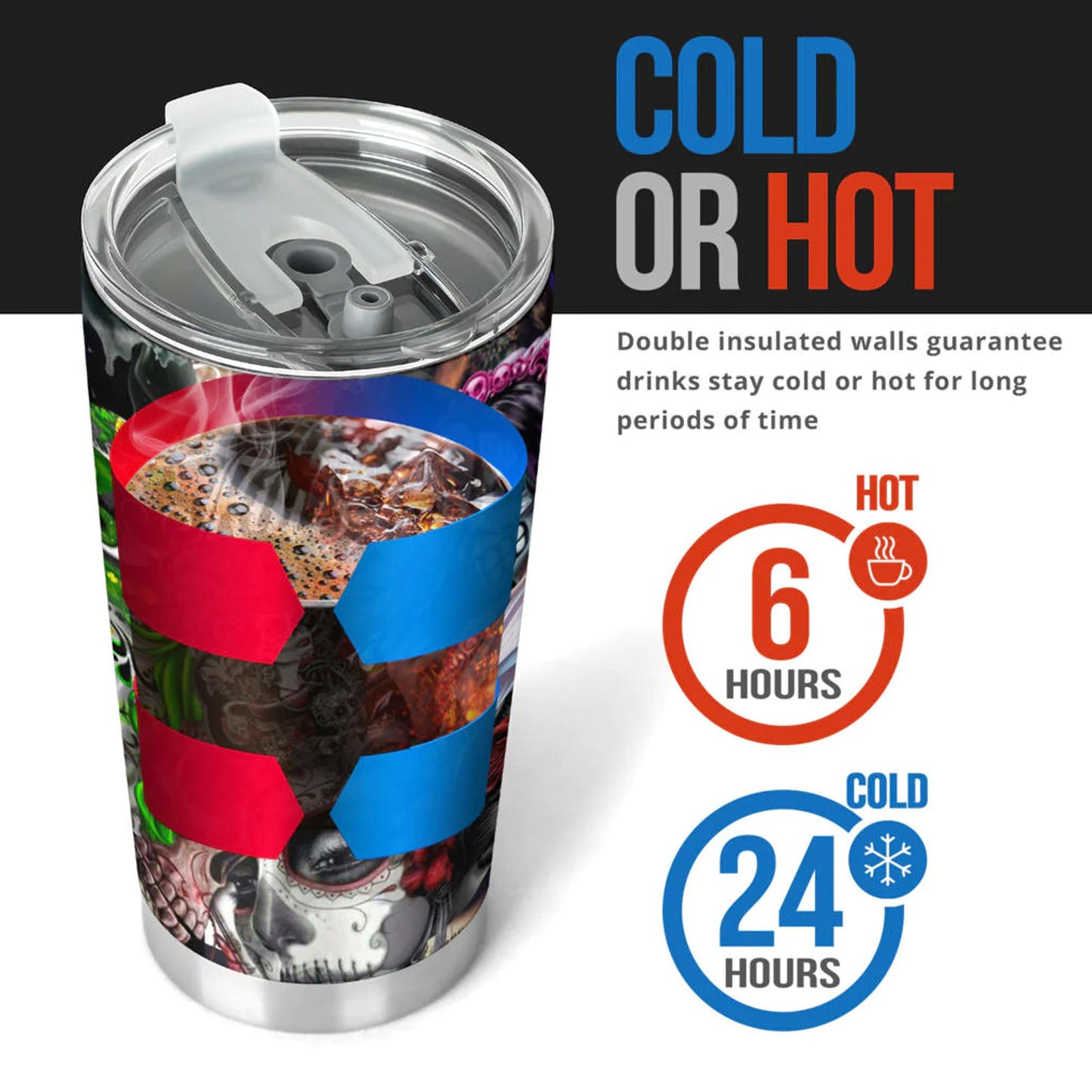 Calaveras skull girl tumblr mug cup, Candy skull cup mug tumbler, sugar skull tumblr mug cup, Dia de los muertos skull Halloween cup tumbler