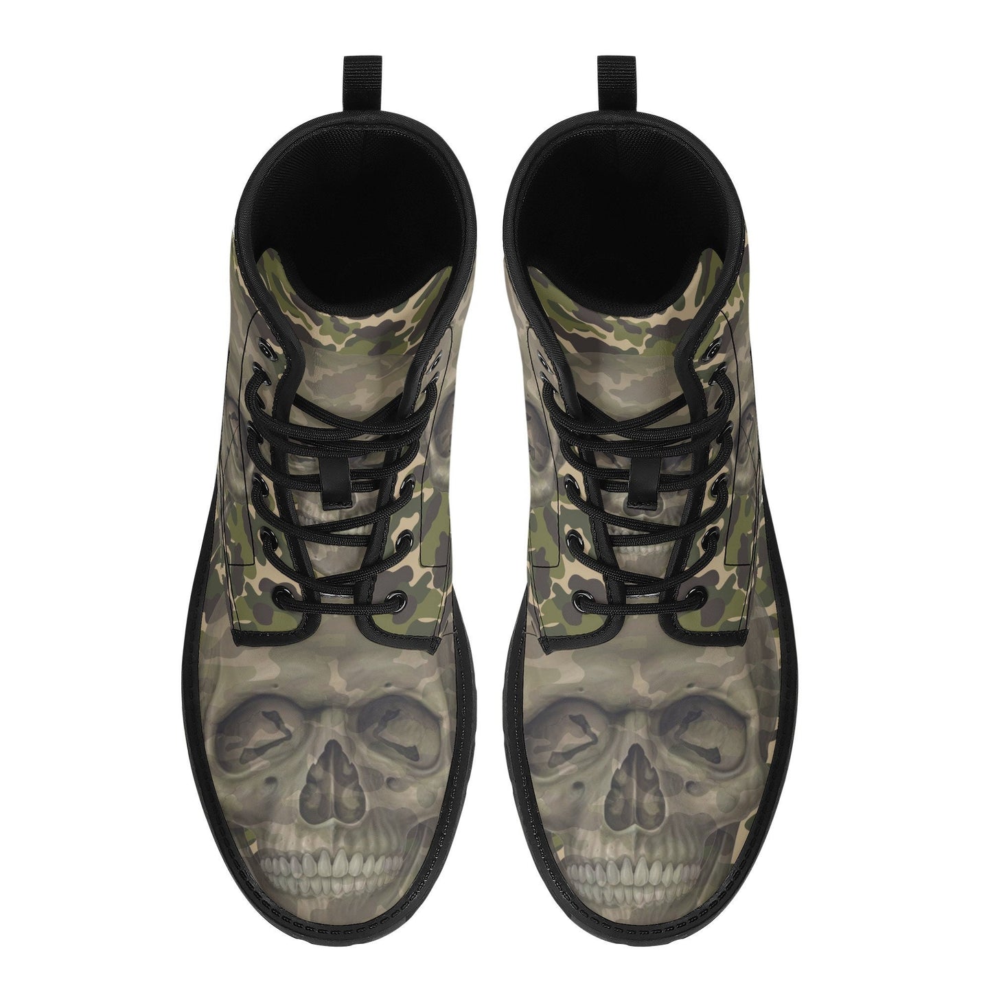 Military skull grim reaper boots for men women, Halloween skull gothic women boots skeleton boots, grim reaper leather skull boots for men