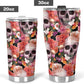 Floral skull tumbler, flower skull cup mug tumblr skull rose skull  travel tumbler Gothic skull mug tumbler skull mug grim reaper gothic mug