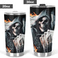 Grim reaper skull tumbler cup, skull Halloween tumbler cup mug, Gothic skull mug tumbler skull reaper mug Christmas skull gothic tumbler cup