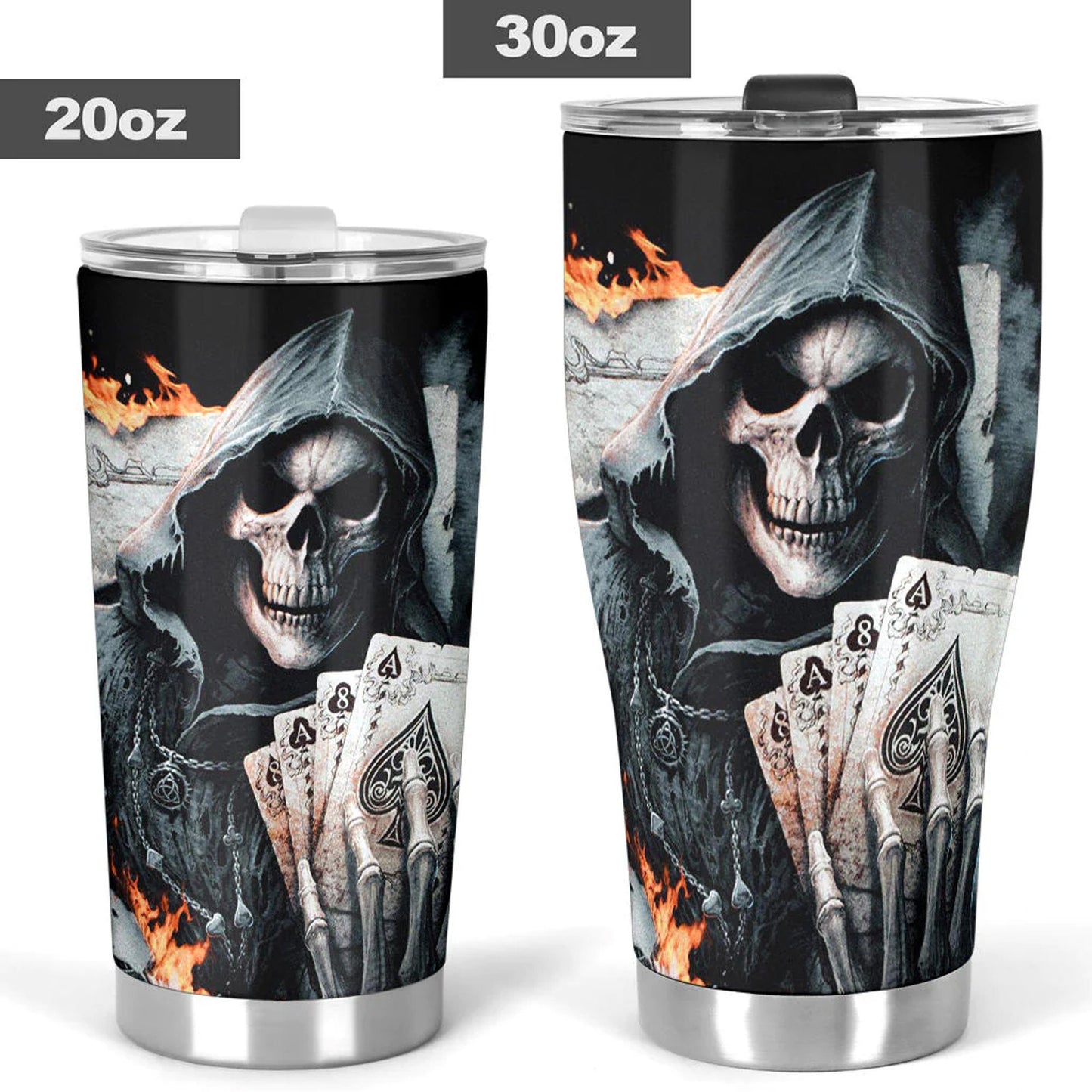 Grim reaper skull tumbler cup, skull Halloween tumbler cup mug, Gothic skull mug tumbler skull reaper mug Christmas skull gothic tumbler cup