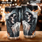 Grim reaper skull tumbler cup, skull Halloween tumbler cup mug, Gothic skull mug tumbler skull reaper mug Christmas skull gothic tumbler cup