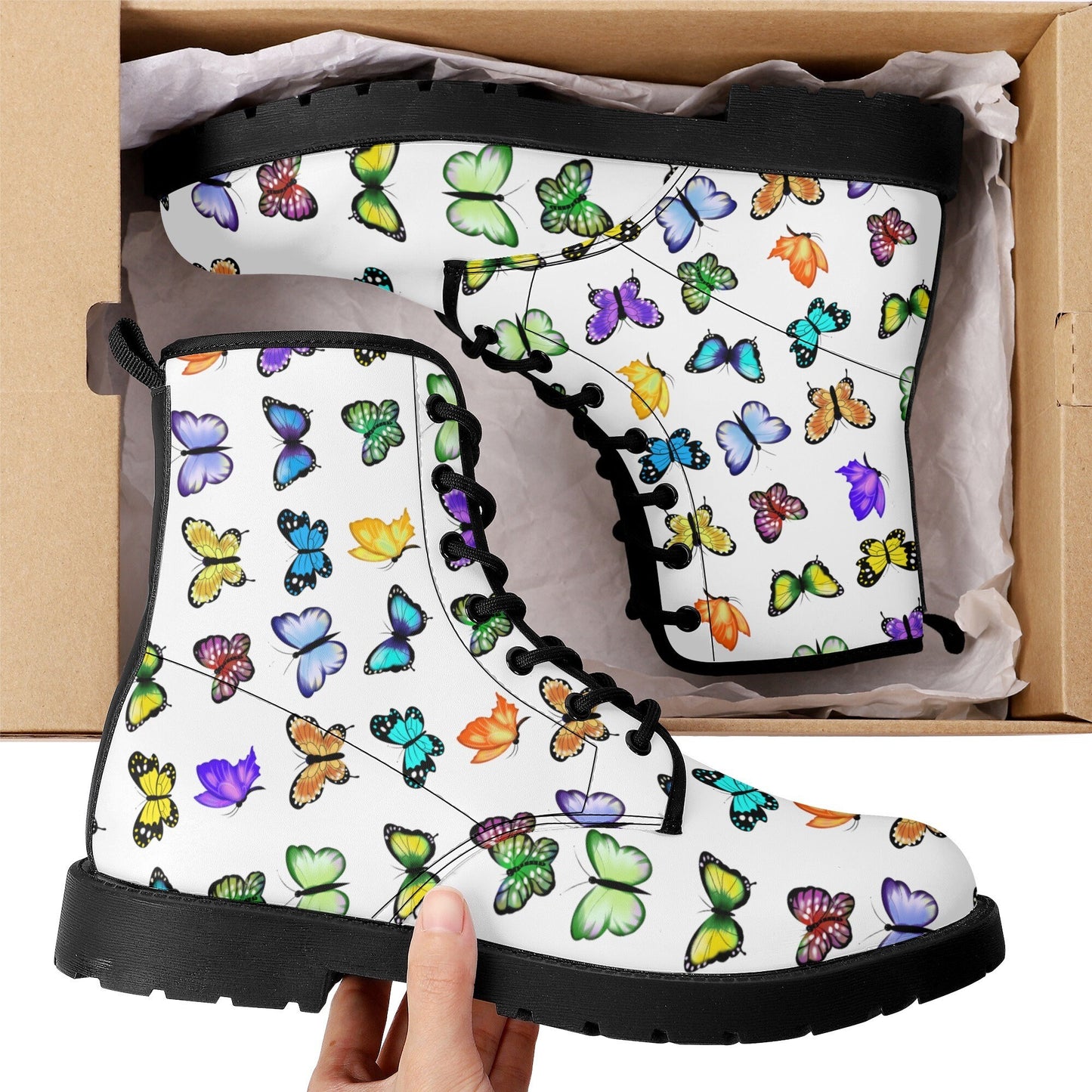 Floral boots for women men, butterfly pattern boots shoes, rose women boots shoes, boots for girls butterfly boots for women butterfly shoes