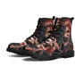 Grim reaper skull men women boots, Punisher horror gothic boots, Halloween skull boots, Skeleton skull grim reaper leather rose skull boots