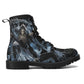 Grim reaper skull men women boots, Punisher horror gothic boots, Halloween skull boots, Skeleton skull grim reaper leather rose skull boots
