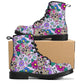 Calaveras skull day of the dead leather boots Sugar Calaveras skull boots men women, Dia de los muertos skull boots shoes, Candy skull boots